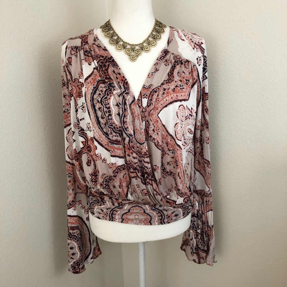 Free People Fiona Bell Sleeve Top